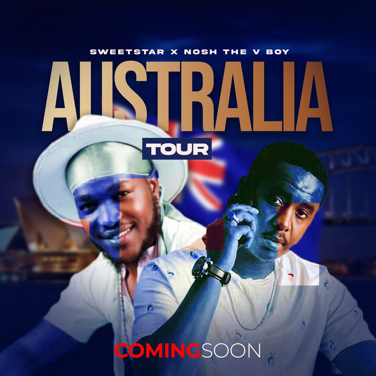Hello Australia 🇦🇺…… 
Get ready, Sherehe kinyumbani Full Doze loading….….
Tell everybody we are coming to mash it up 💃🕺🙌🙌🙌💯
#SweetstarXNosh 
#AustraliaTour 
Tag mtu  unajua ako Australia ….👇👇
#Korom🔥