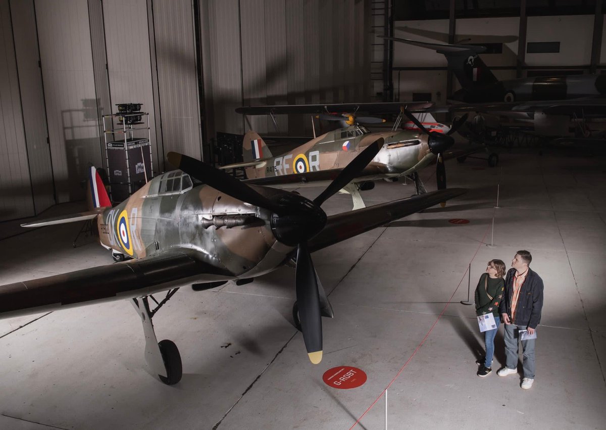 I_W_M's tweet photo. It’s the last week to experience Hurricane: Unsung Hero at @IWMDuxford. Get up close to seven airworthy examples of one of the Second World War’s most hard working aircraft.

Find out more and plan your visit: https://t.co/yMGkJybfyP https://t.co/dL00ZFaueP
