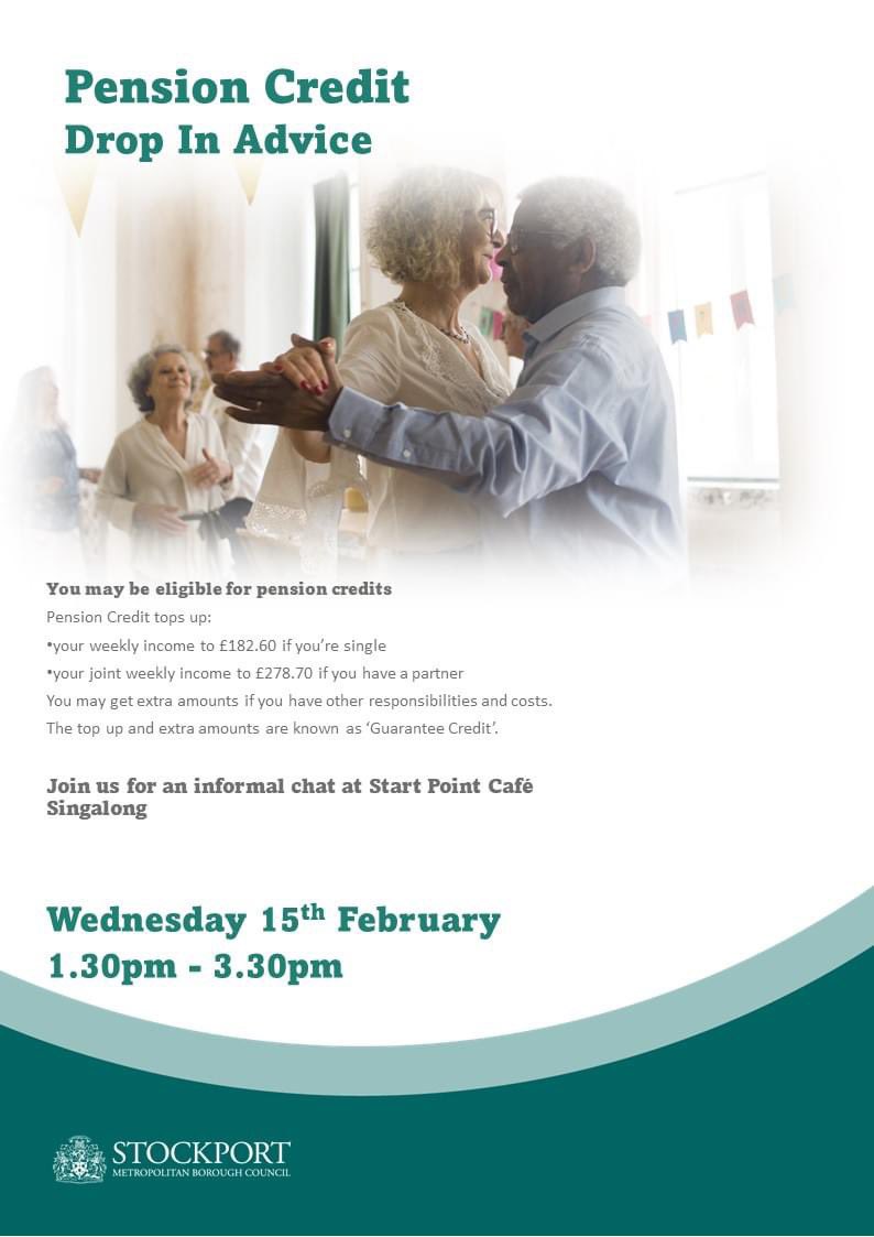 🎼🎸🎹The regular monthly Singalong with Harry and John is on Wednesday this week, 2-3pm 🎼🎸🎹
We will also be joined by Mandy who will be offering information and advice around pension credit, so why not pop down for a chat, Singalong and as always, great coffee and company?
