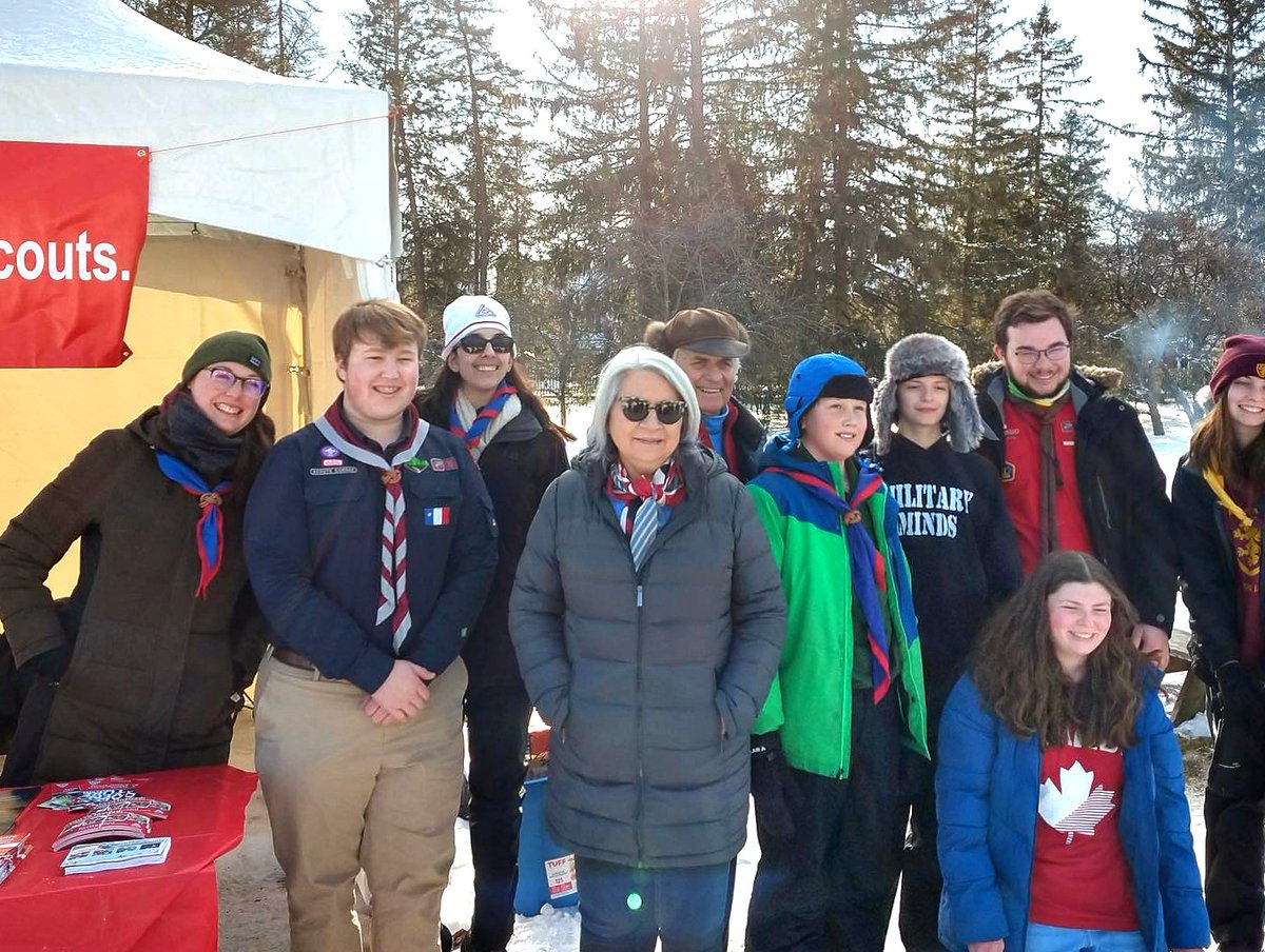 scoutscanada's tweet photo. Big thanks to Her Excellency, @GGCanada Mary Simon, for inviting Scouts to her #WinterCelebration @RideauHall, where visitors experienced winter traditions from around the world❄️🌎 

📷  @ barettcaya via Instagram https://t.co/tXWDFyHPCM