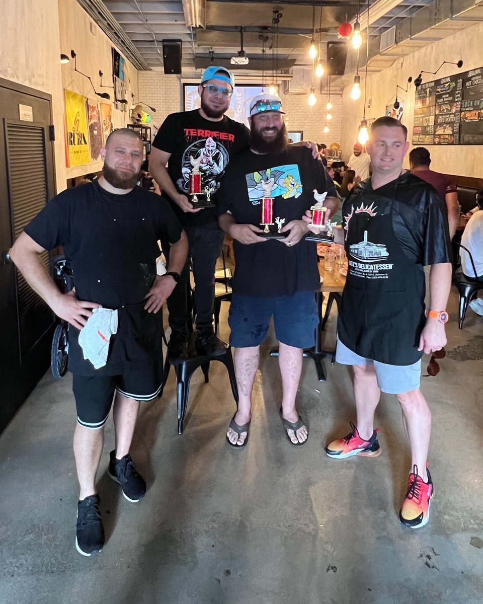 WynwoodBrewing's tweet photo. Our 3rd annual wing eating contest was brutal!
Huge thanks to all the participants and supporters, and congrats to the 3 winners. See you next year! ๐๐บ
#wynwoodbrewingย #wingeatingcontestย #superbowl2023 https://t.co/9t00y2cwEt