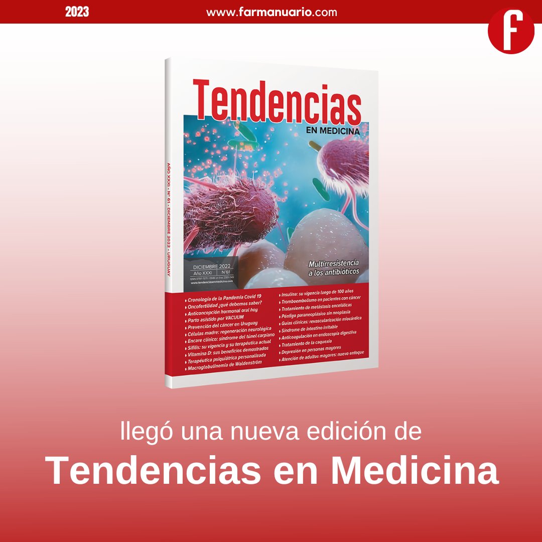 🚨 ¡Ya está disponible para Uruguay una nueva edición de la revista Tendencias en Medicina! 🆕

farmanuario.com/producto/suscr…