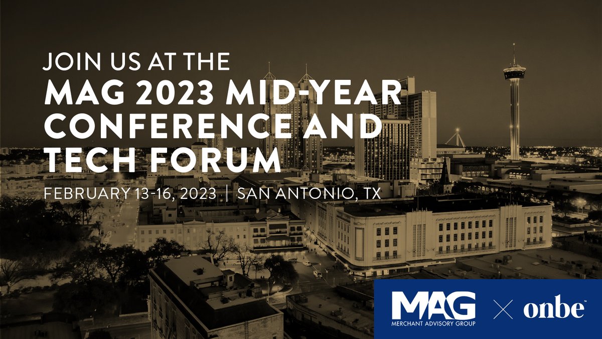 payonbe's tweet photo. Today’s day one of the 2023 @magpayments Mid-Year Conference & Tech Forum, and #TeamOnbe is ready to talk all things #payments!
Email us at learnmore@onbe.com to meet with our team.
#MAGTECHFORUM #MAGMIDYEAR #Fintech https://t.co/BUOWv29egJ