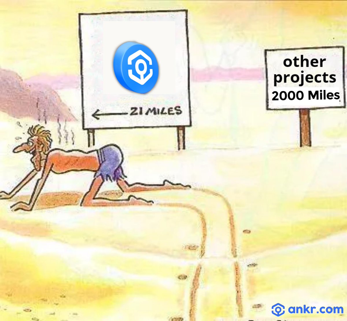 Banacubana's tweet photo. The earlier you Stake #ANKR token they shorter your destination will be.
#Web3 #ankrbassadors #ANKR #NFTs https://t.co/pQ8gO9Xyon
