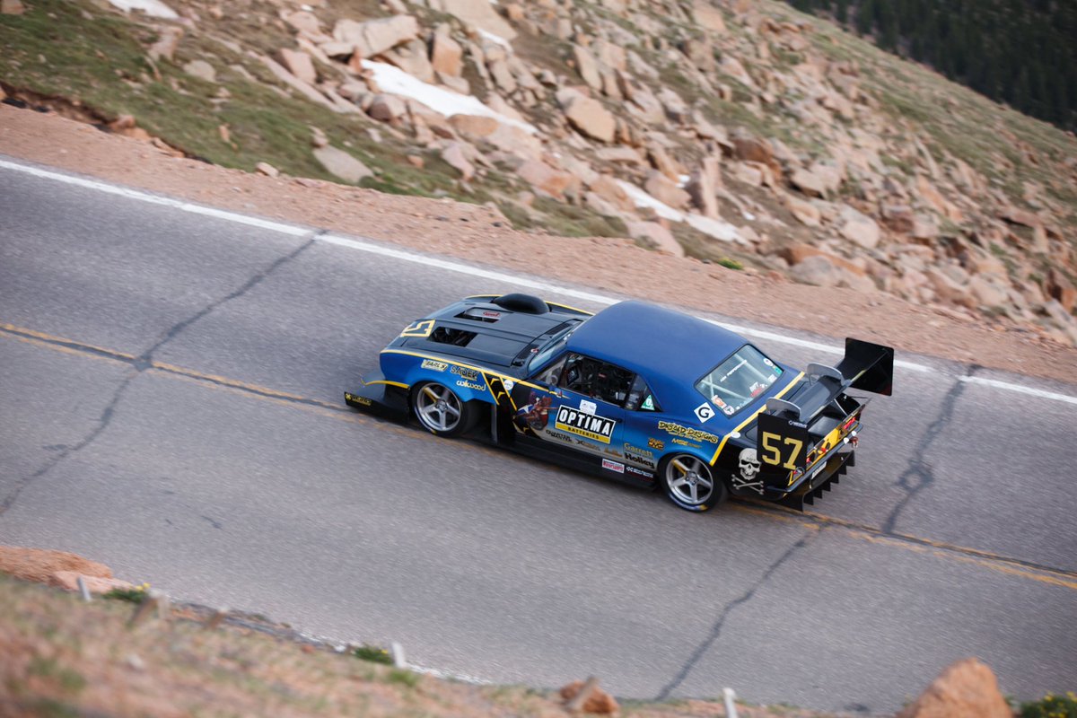 PPIHC's tweet photo. (1/2) With few aero limitations, a minimum weight and required safety features, the Pikes Peak Open division encourages teams to take recognizable production vehicles and build them into wild machines with innovative powertrains, massive downforce and incredible horsepower. 💨 https://t.co/9pa2GyfUhi