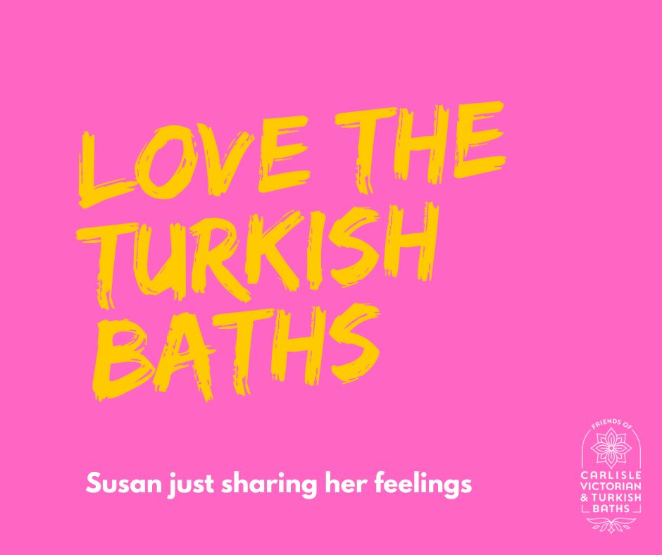 We're missing our true love this Valentines Day💗
We might not be able to visit but, like Susan, we can still share the love for Carlisle's Turkish Baths💖💕
#reopencarlislesbaths #valentinesday2023 #heritagematters #TurkishBaths #community #valentinesday #loveourheritage