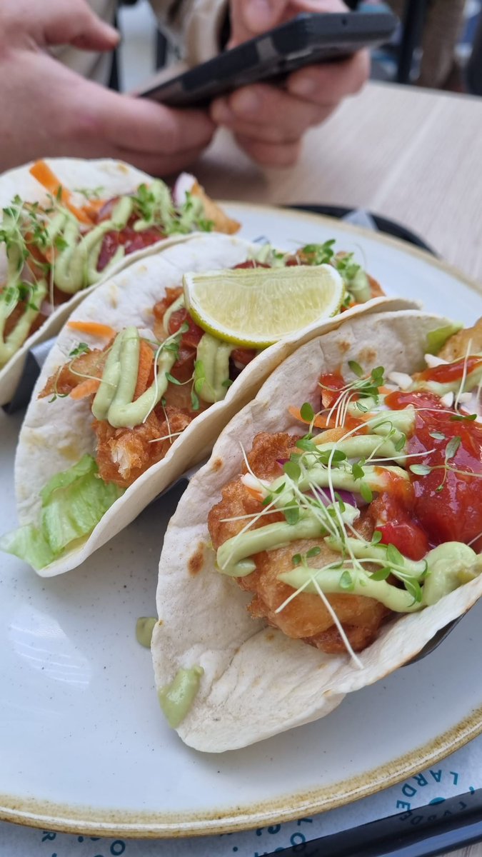 jamieross1980's tweet photo. Just had your fish tacos @Gmacchef at the new @EastgateNess food court... 
Very nice, didn't manage to #catch the name of the fish your using in them? 🤔🐟🤔🐟🤔🐟🌮 https://t.co/rRdp0nMLQ2