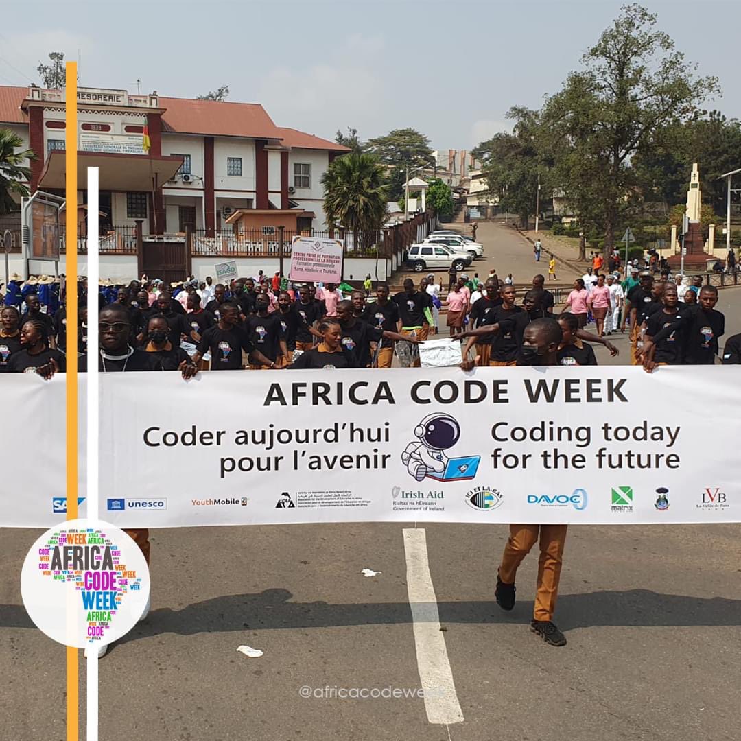 [BLOG] 🇨🇲 To commemorate #Cameroon’s annual #YouthDay on 11 February 2023, over 100 young people marched across two different locations, #Yaounde and #Maroua, carrying the #AfricaCodeWeek banner. ➡️ Read more: africacodeweek.org/blog/acw-joins…