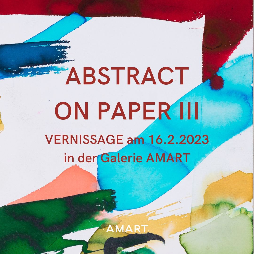 Amart_Galerie's tweet photo. Wir laden Sie herzlich zur Vernissage der Gruppenausstellung abstrakter Malerei auf Papier "Abstract on Paper III".    Vernissage am 16.2. 2023, 18 - 21 Uhr   Ausstellungsdauer bis inkl. 25. März 2023   Gottfried Mairwöger, Ohne Titel, 1980, Aquarell auf Papier, 50 x 70 https://t.co/HFcb3YEDrt