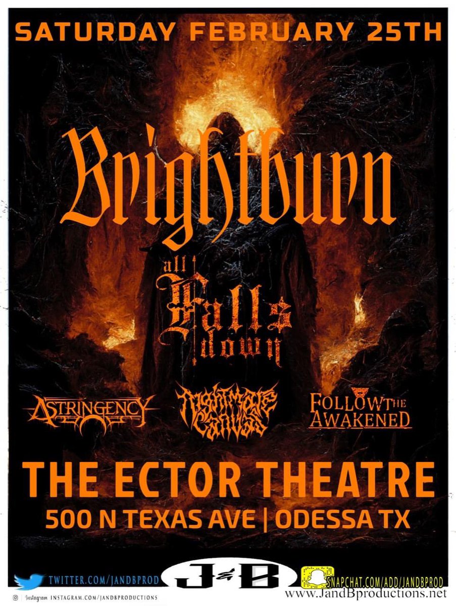 We’re just a little under two weeks away from our first local show of the year at the Ector County Theatre alongside some old friends! 

We hope to see as many hometown homies showing out for this one! We’ve still got a handful of tickets left going for $12 a pop. 🎟