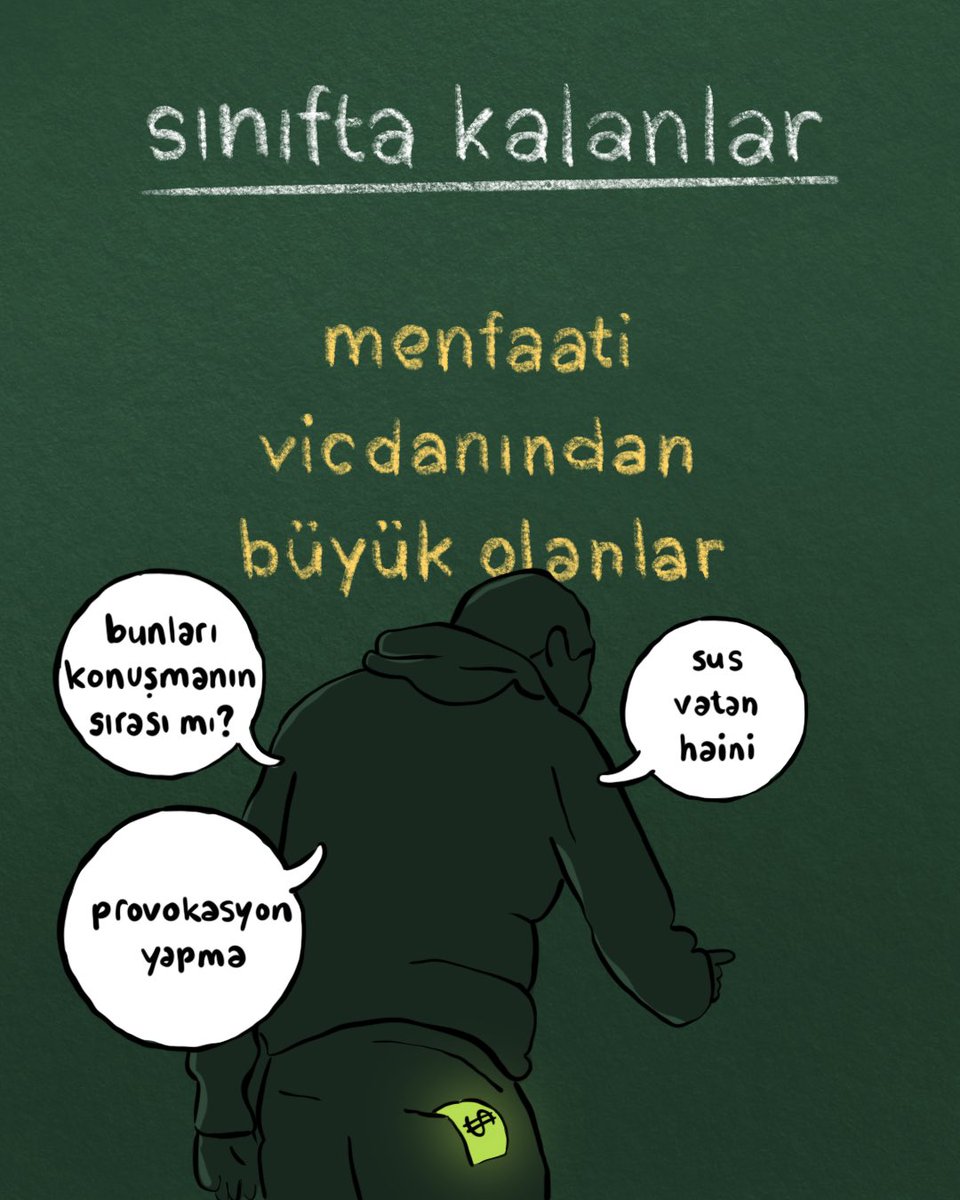 siz sınıfta kaldınız biz de o sınıfın altında kaldık.