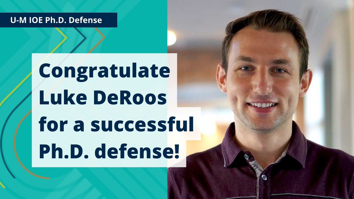umichioe's tweet photo. Congratulations to Luke DeRoos for a successful Ph.D. defense! From everyone at IOE, we're so proud of you 👏

Dissertation title: Managing Multiple Chronic Conditions with Limited Resources
Chair: Mariel Lavieri https://t.co/2TpKfDM2sf