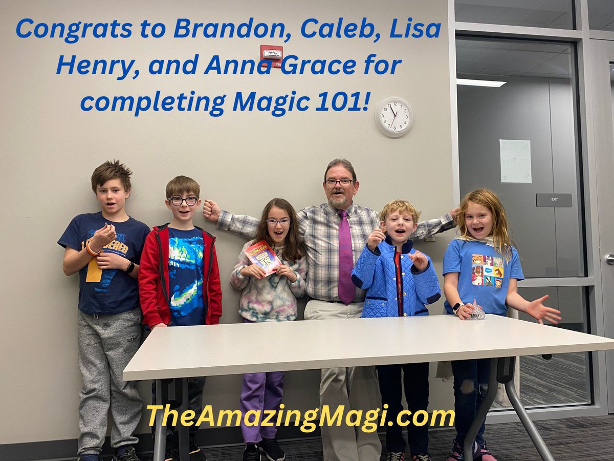 TheAmazingMagi's tweet image. Congrats to all my students! #magicclass #magiclessons
