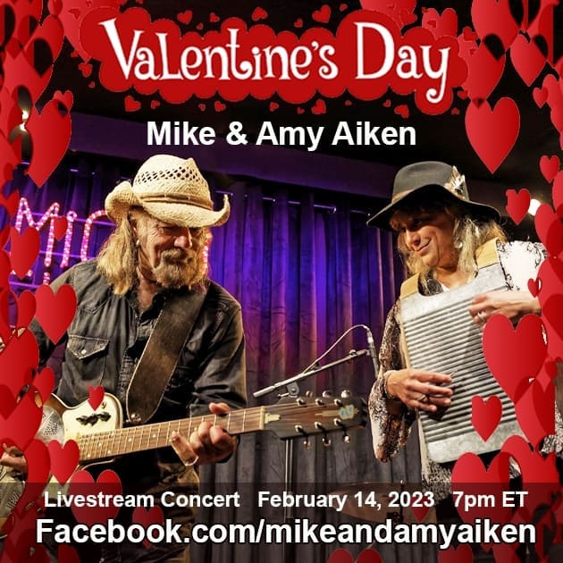 'Everything Changed' is one of our favorite Mike and Amy Aiken love songs? What's yours? Send in your request for our #valentinesday #livestreamconcert ! 

#waywardtroubadour #aikenandfriends
#applemusic #Spotify #youtubemusic #singer #music #songwritter  #americanamusic