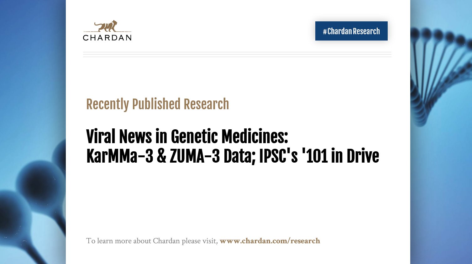 Chardan on Twitter "Chardan’s Viral News in Medicines is a
