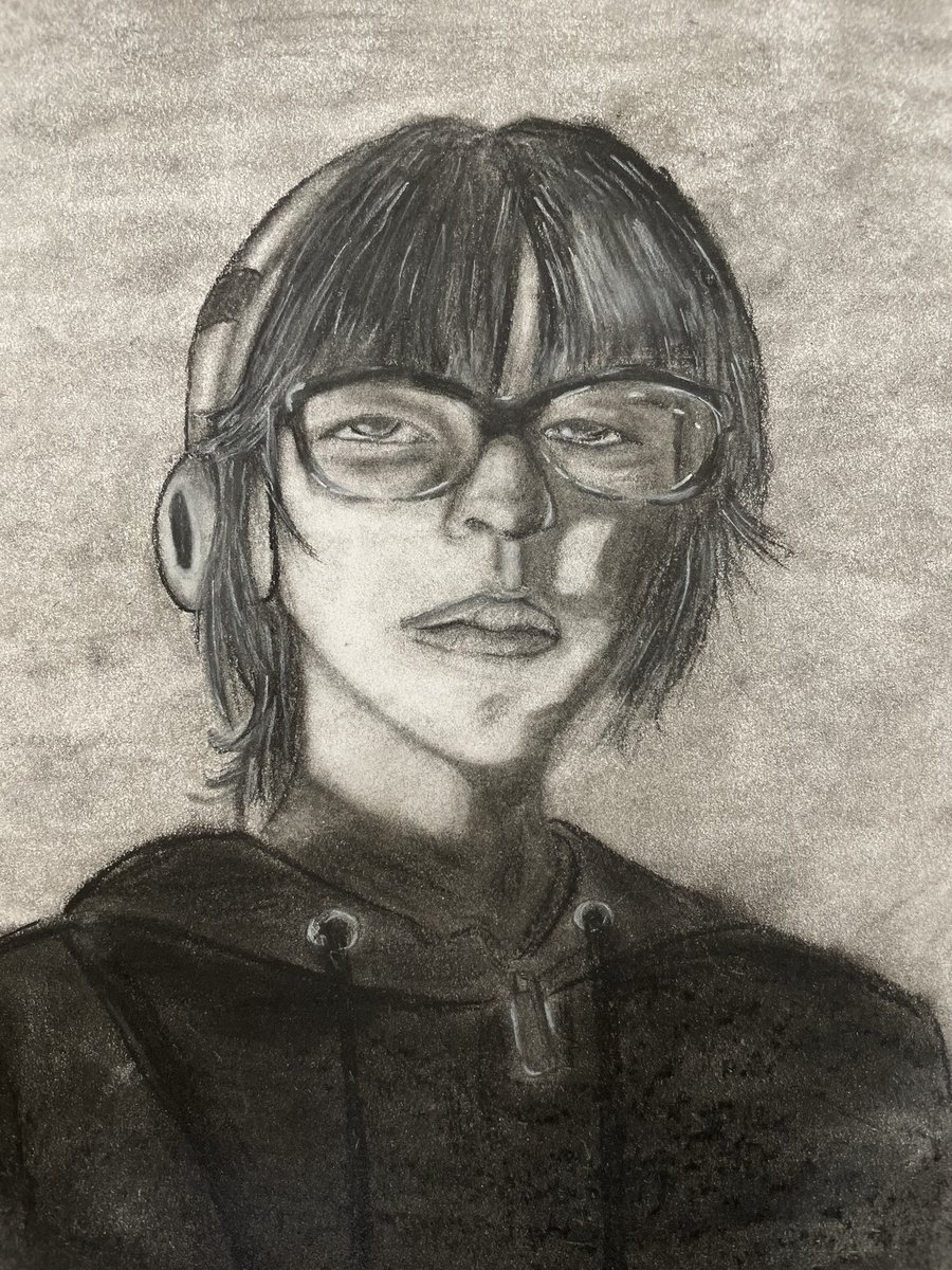 More finished charcoal portraits. Sophia, Aliyah, and Tabatha all did a fantastic job!