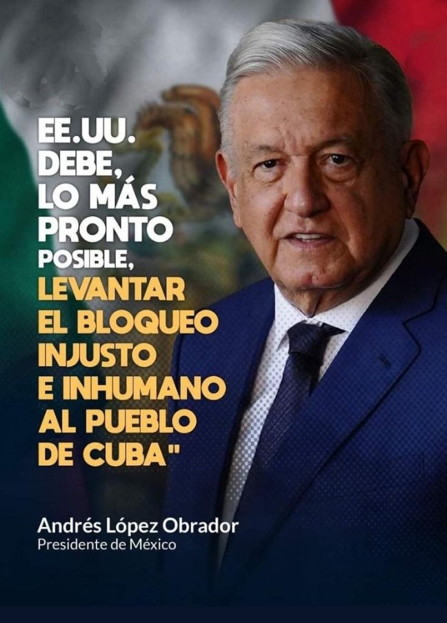 finanzasprecios's tweet photo. #Cuba🇨🇺🤝🇲🇽 #México 
#MejorSinBloqueo https://t.co/aUNflmSlaE
