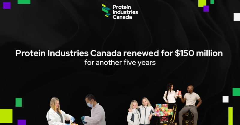 proteinindcan's tweet photo. We thank @FP_Champagne &amp; @ISED_CA for the renewal of $150 million into Protein Industries Canada. 

With this renewed investment, we can continue our journey toward our goal of $25 billion for the plant-based food, feed and ingredient sector.