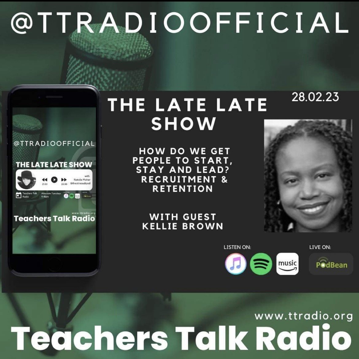 I'm really looking forward to discussing recruitment and retention with the wonderful Natalie Maher on Tuesday 28th Feb @ttradioofficial at 9pm. More info to follow soon. <a href="/theatreaudipod/">Natalie🎧</a>