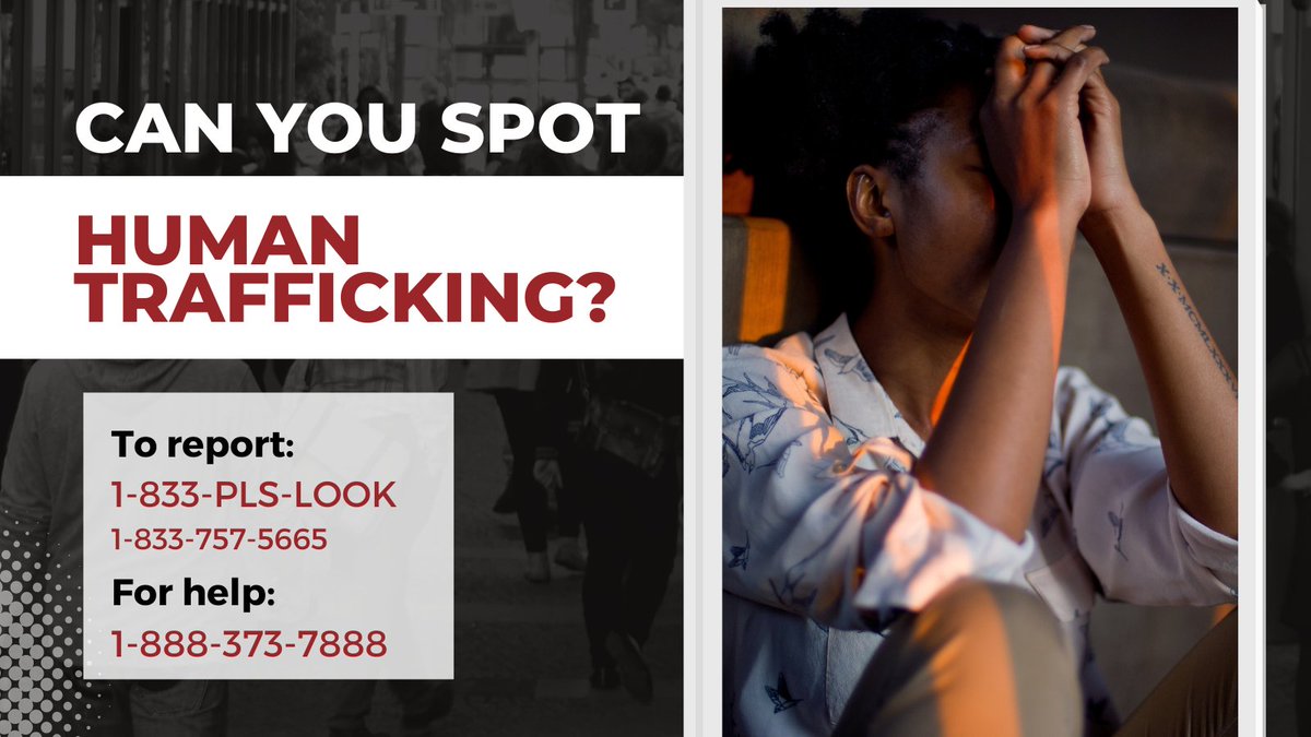 If you see signs of human trafficking in Nebraska, call 1-833 PLS-LOOK. Tips from community members are vital to battling trafficking in our state.