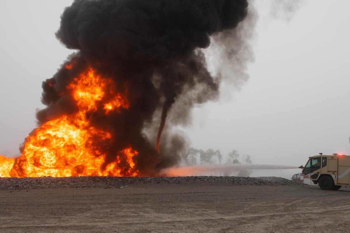 Tyndall AFB (@teamtyndall) on Twitter photo Things are heating up 🔥🚒 at Tyndall!
Firefighters from across the <a href="/DeptofDefense/">Department of Defense 🇺🇸</a> participated in the most recent Silver Flag iteration! #DYK Tyndall is the only <a href="/usairforce/">U.S. Air Force</a> location with a fully contained fire pit which authorizes training with jet fuel!
<a href="/aircombatcmd/">Air Combat Command</a> <a href="/HQ15AF/">15th Air Force</a> Things are heating up 🔥🚒 at Tyndall!
Firefighters from across the <a href="/DeptofDefense/">Department of Defense 🇺🇸</a> participated in the most recent Silver Flag iteration! #DYK Tyndall is the only <a href="/usairforce/">U.S. Air Force</a> location with a fully contained fire pit which authorizes training with jet fuel!
<a href="/aircombatcmd/">Air Combat Command</a> <a href="/HQ15AF/">15th Air Force</a>