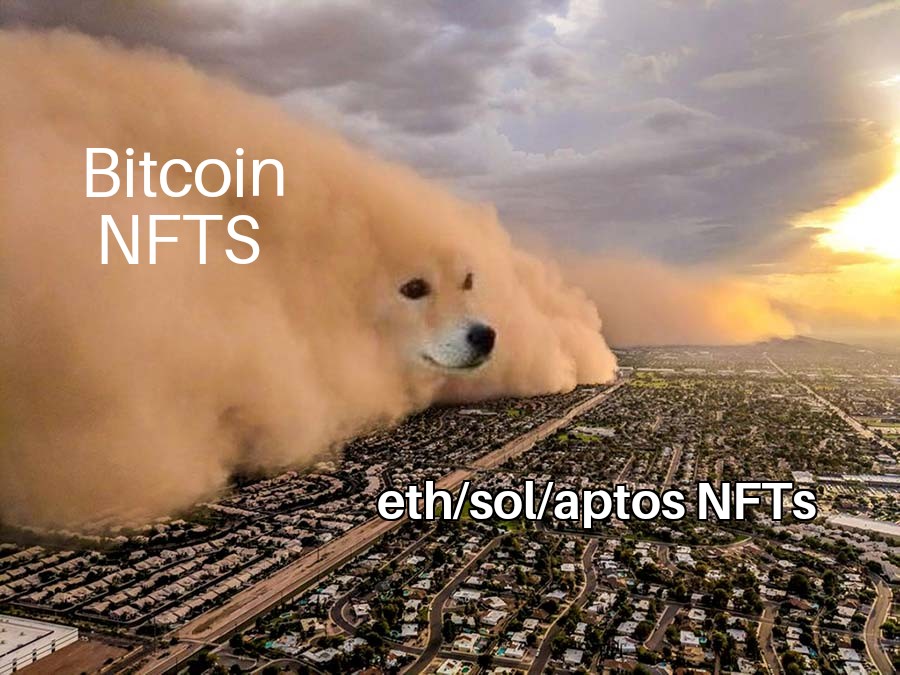#BitcoinNFTs next big thing ❗
What do you think? 
#BitcoinOrdinals