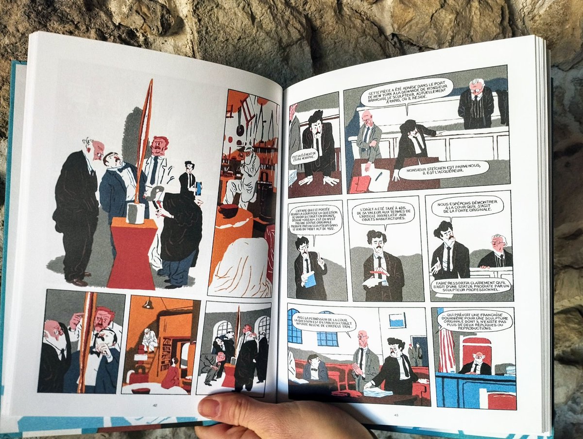RemiNoTsundoku's tweet photo. Pour sa première BD l'auteur retrace un procès historique qui interroge la création artistique. C'est un régal de graphisme et de narration de bout en bout. Jamais lourd, toujours pertinent et accrocheur. Chapeau l'artiste !
Brancusi contre États-Unis
Arnaud Nebbache
#LectureBD https://t.co/UR0lXo9PqY