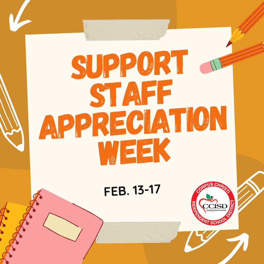 It's Support Staff Appreciation Week! 

We are so grateful for district support staff for all they do! ❤️
