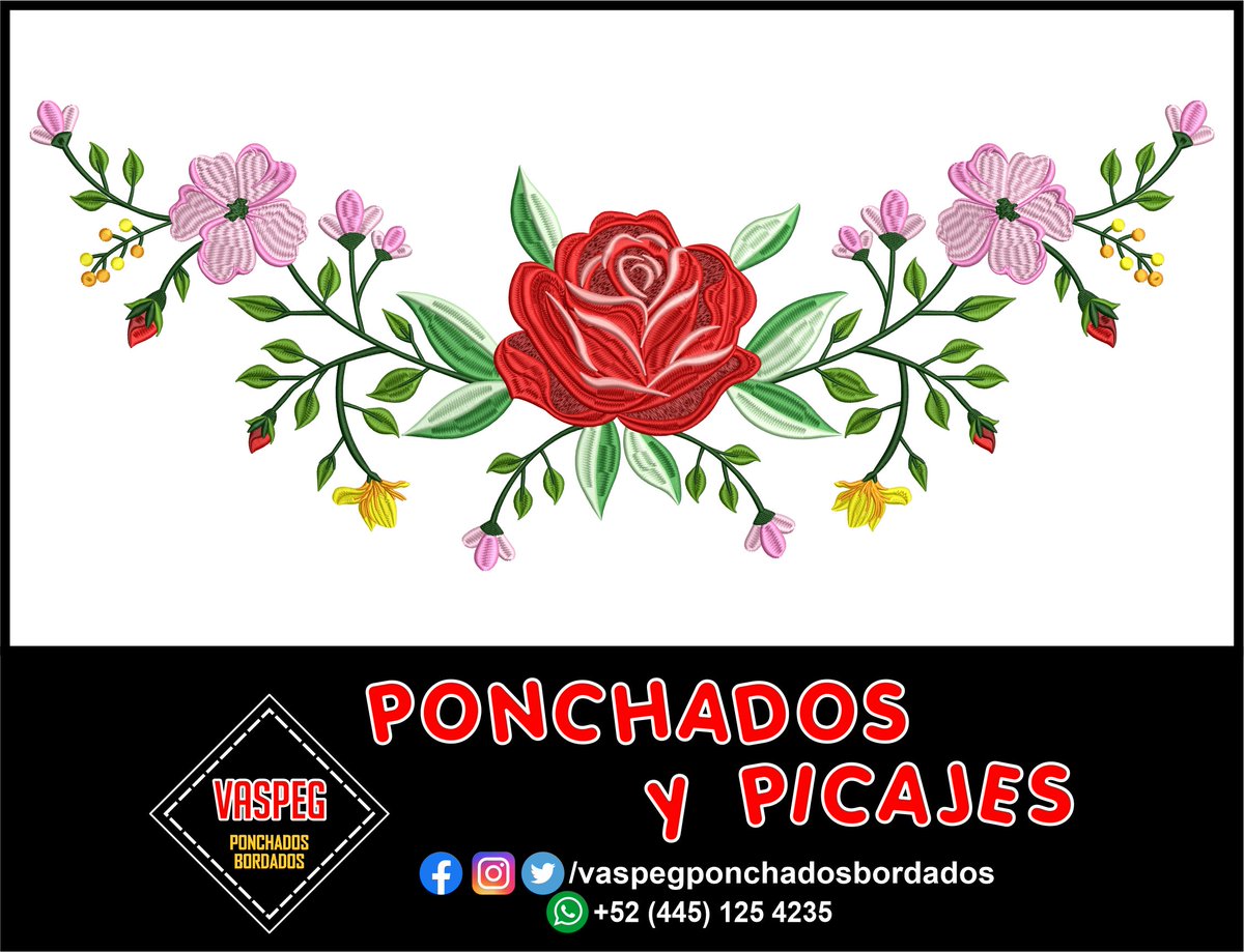 VaspegPonchados's tweet photo. #ponchado #ponchados #bordado #diseñobordado #bordados #bordadospersonalizado  #picaje #picajes  #picajespersonalizado #flores #rosas https://t.co/Ne8BaZWlHF