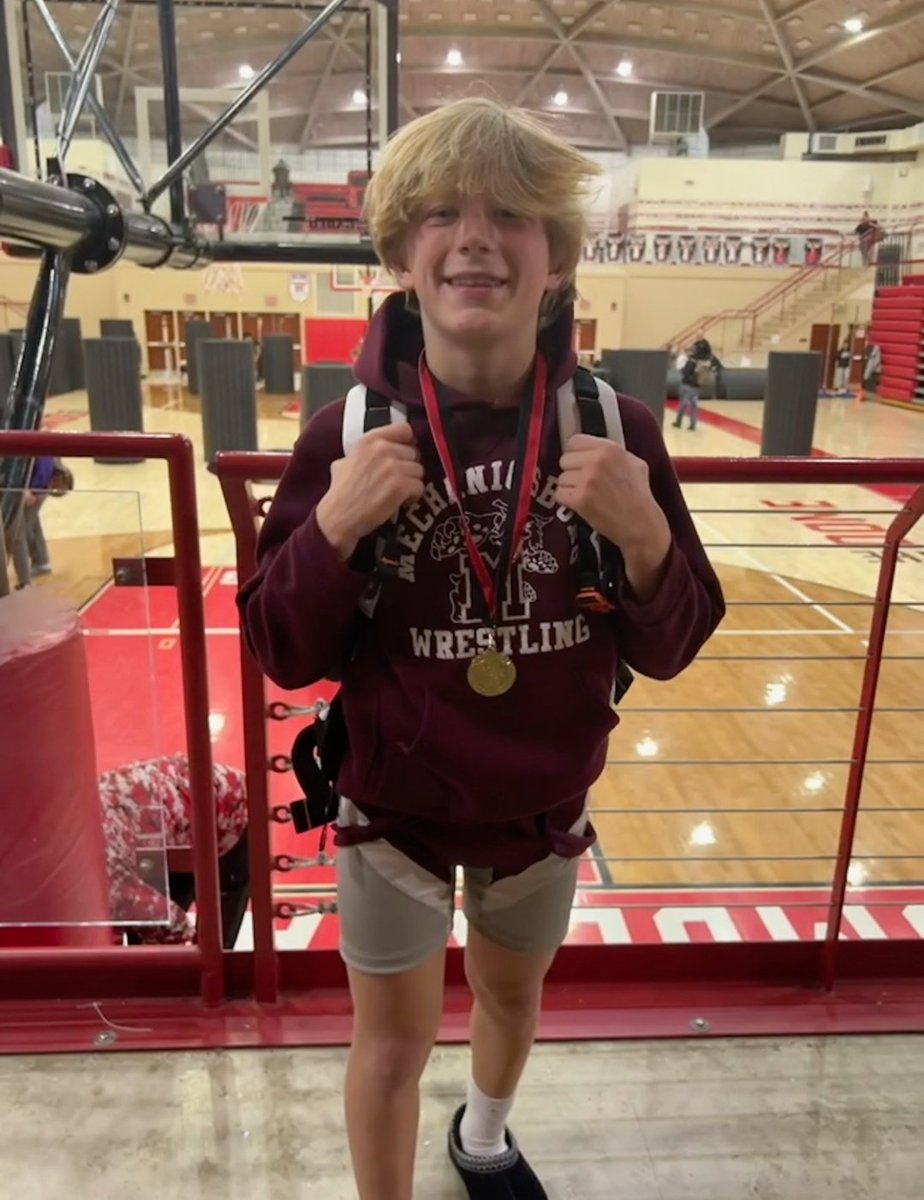 Mechwrestling's tweet photo. TOlivetti took 1st place at PJW. He will wrestle in the state tournament March 3-5. Congrats! @GoMechanicsburg https://t.co/e8pvs7df6q
