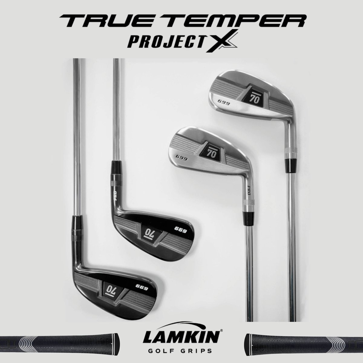 LamkinGrips's tweet photo. We've partnered with @golfsub70 @truetempergolf @ProjectXGolf for an amazing giveaway. Retweet this post with #Sub70Giveaway and follow all four accounts for a chance to win a brand new custom built set of 699 or 699 Pro v2 irons. A winner will be announced at 7pm CT on 2/19 https://t.co/jhVsMbfLyt