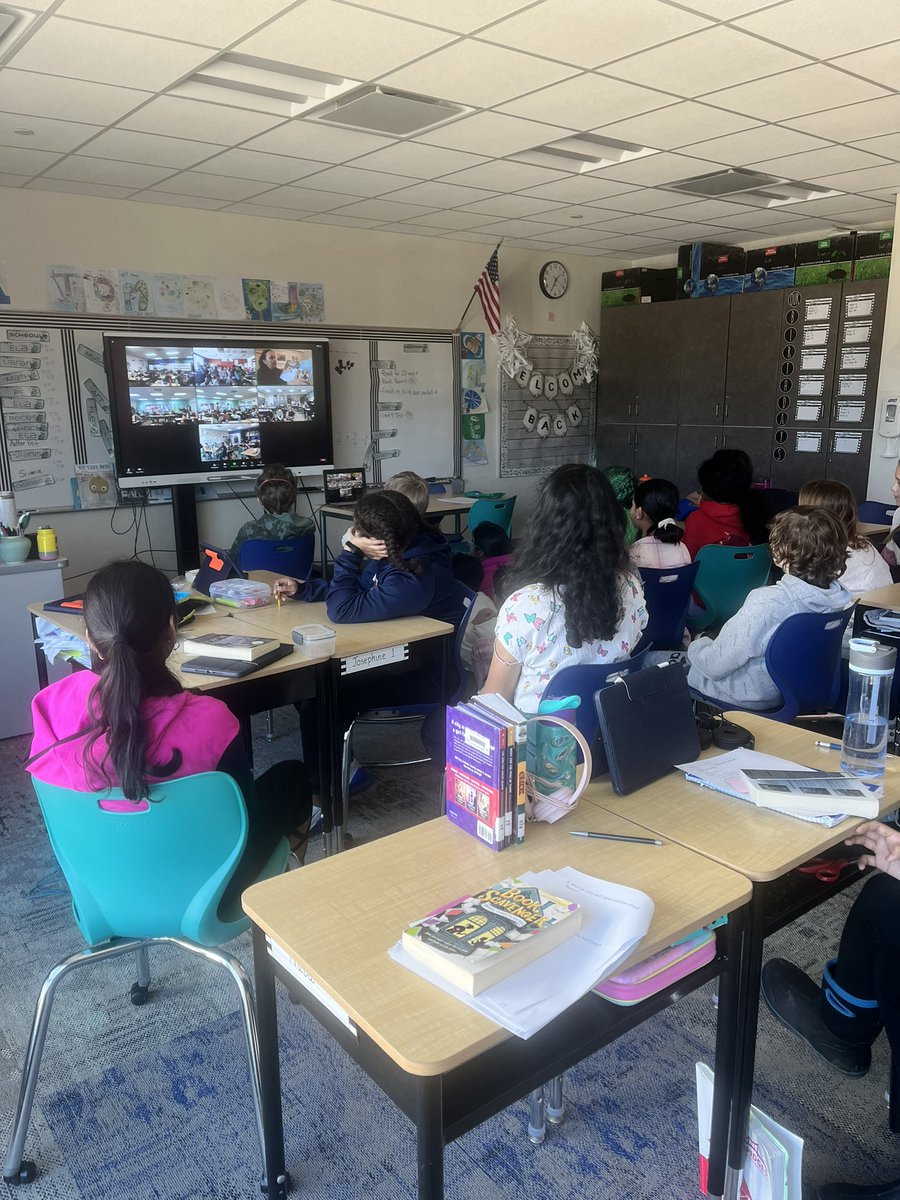 Thank you <a href="/christinageist/">Christina Geist</a> for a wonderful author visit with 5th grade today! #engage103