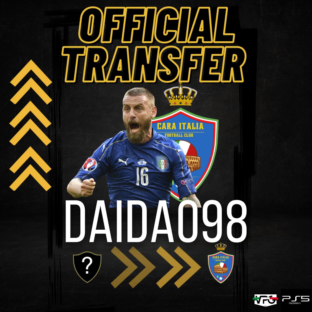 È ARRIVATO IL MOMENTO DELLE PRESENTAZIONI UFFICIALI! 

Con lui davanti la difesa siamo più che sicuri <a href="/daidao98/">⚽️🇮🇹Daidao98 🇮🇹⚽️</a> 🏆🇮🇹

@ThisIsProClubRT @RetweetProclub <a href="/KickOff_ProClub/">Kick-Off</a> <a href="/vGamesRT/">vGamesRT 🔄</a> <a href="/pctransfermarkt/">🇮🇹 PRO CLUBS TRANSFERMARKT🔍</a> @rtProClubPS5 <a href="/tanadelproclub/">La Tana del ProClub</a> @RT_NoLimits <a href="/Freeagent_PS/">Pro Clubs Free Agency</a>