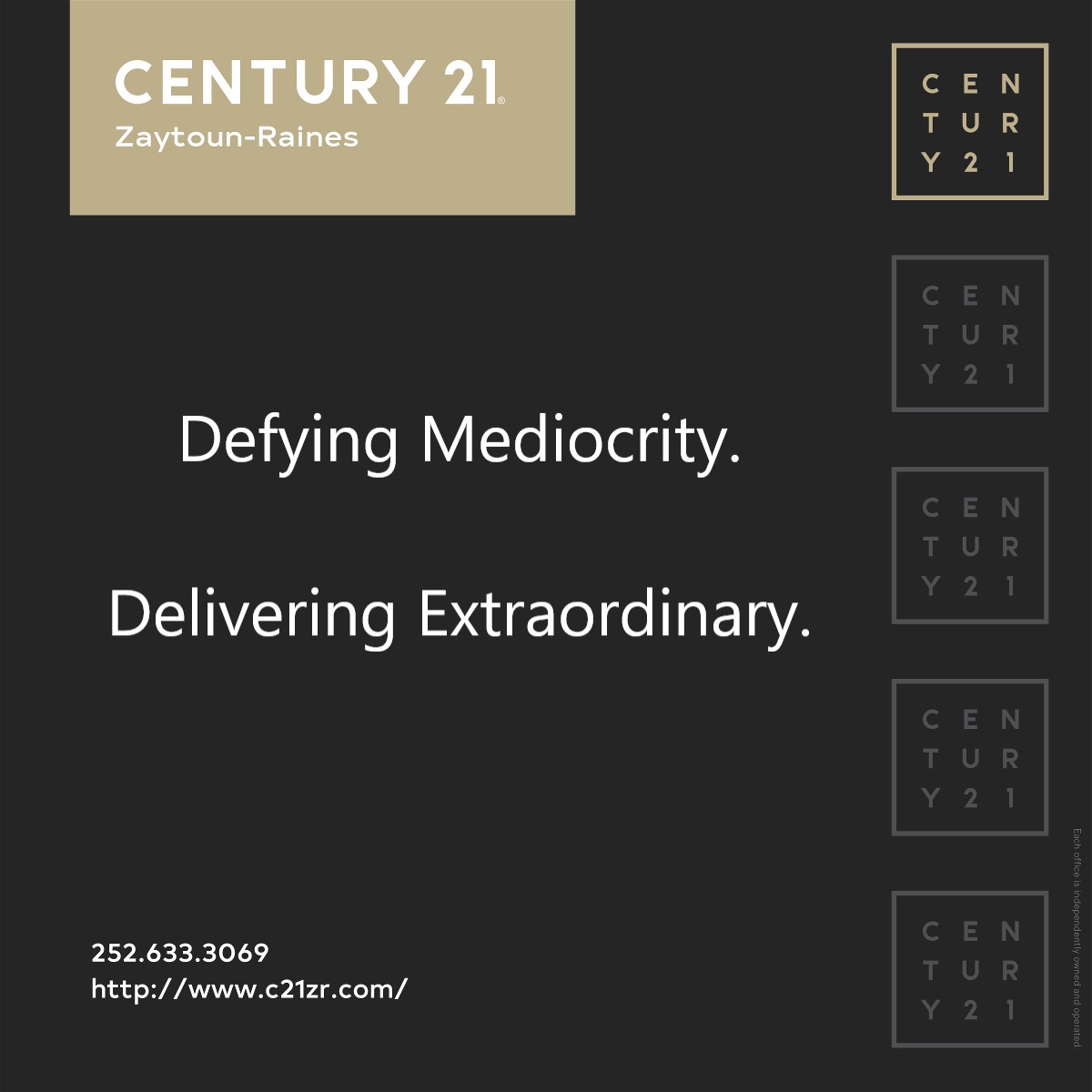 Its Who We Are.
#relentless #extraordinary #realestate #realtors #cravencounty #jonescounty #onslowcounty #carteretcounty #pamlicocounty #C21ZR