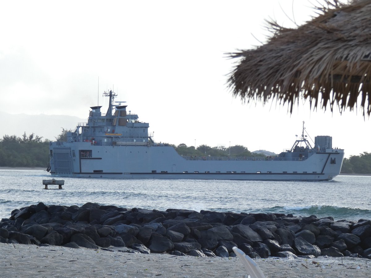 WarshipCam's tweet photo. U.S. Army General Frank S. Besson-class logistics support vessel USAV SSGT Robert T. Kuroda (LSV 7) leaving Pearl Harbor - February 13, 2023 #usavssgtroberttkuroda #lsv7
SRC: TW-@ES12071207 https://t.co/N2Spa1GsC3