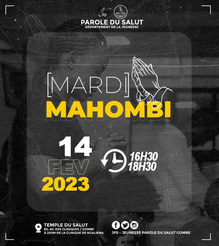 JpsGombe's tweet photo. 🔥MARDI MAHOMBI🔥

Nous avons démarré avec la prière et nous continuons avec la prière 🙏 

Oui! pour notre amour pour DIEU, nous serons encore là demain à 16:30

Le principe reste le même, ne viens pas seul

#MARDIMAHOMBI
@JpsGombe https://t.co/imZbS4sg6N