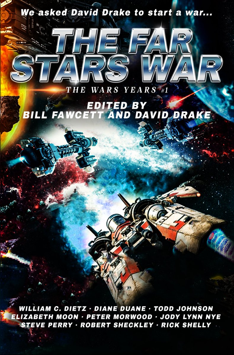 PrinceLiterary's tweet photo. @AuthorCalebTeal We asked David Drake to Start A War....
We are proud to present the result is now available for Pre-sale!
The Far Stars War with some of the greatest authors in science fiction including David Drake, Elizabeth Moon,  Diane Duane, Jody Lynn Nye!
https://t.co/ufaWGEa7SC https://t.co/XHoujsrHTQ
