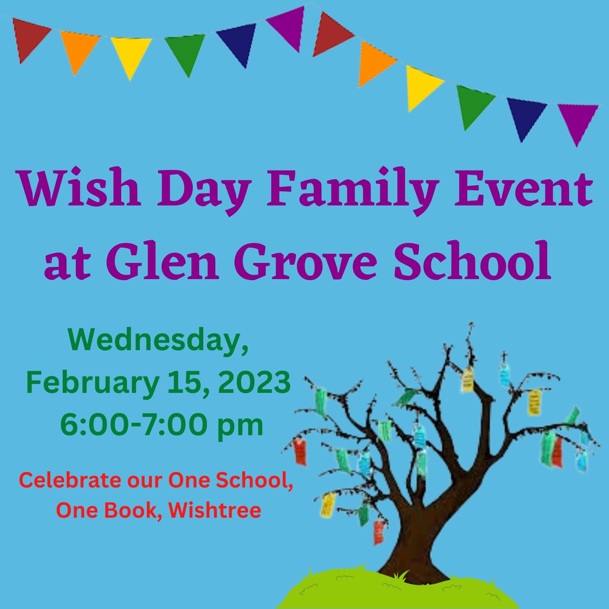Can't wait to see you at Glen Grove for our One School, One Book event!
