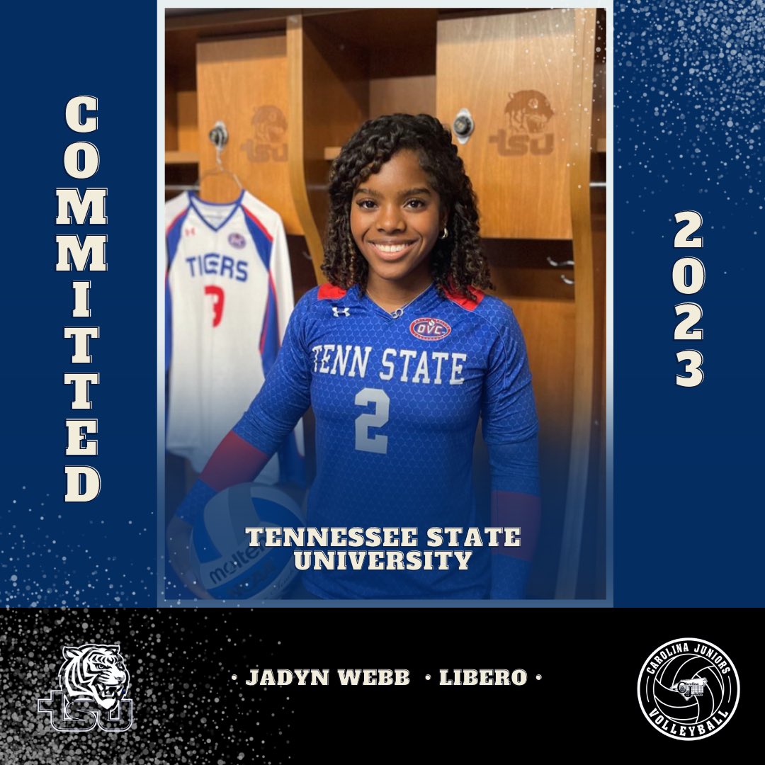 🚨COMMITMENT ALERT🚨

Congratulations to our very own Jadyn Webb (18 Ralph) for committing to further her volleyball and academic careers at Tennessee State University! We are incredibly proud of Jadyn and her dedication, hard work, and loyalty! #wearecjv #whycjv #cjvrecruiting