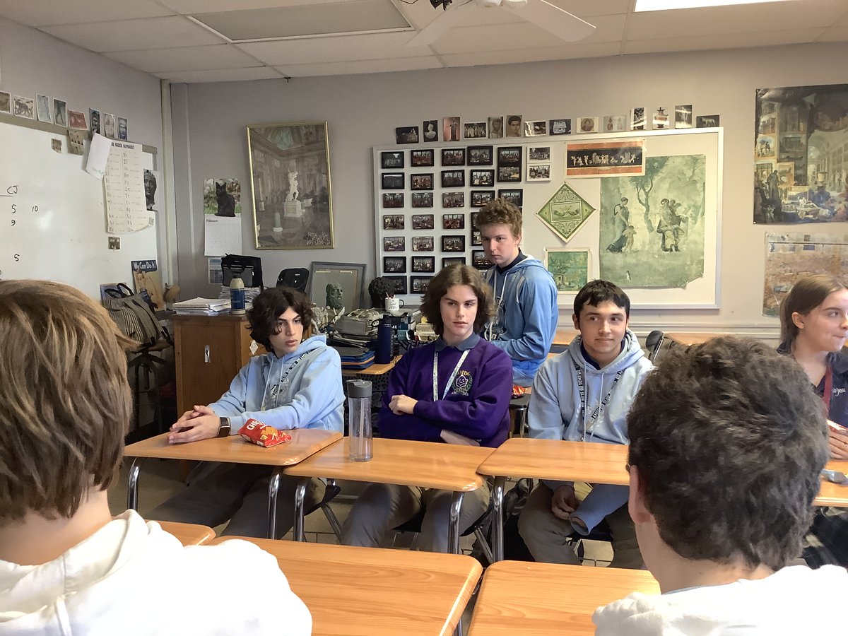 Over the weekend, the Latin Club welcomed more than 100 students from @StJoeAngels, @MICDS, @JBSchool, @CorJesuAcademy & @WeAreChaminade  to our campus. These Latin scholars convened at SLUH to compete in Certamen - Latin quiz-bowl.
