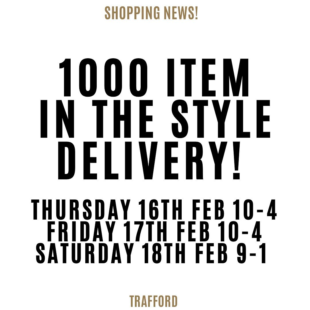 tkltd's tweet image. 1000 Item IN THE STYLE Refill! - mailchi.mp/traffordknitwe…