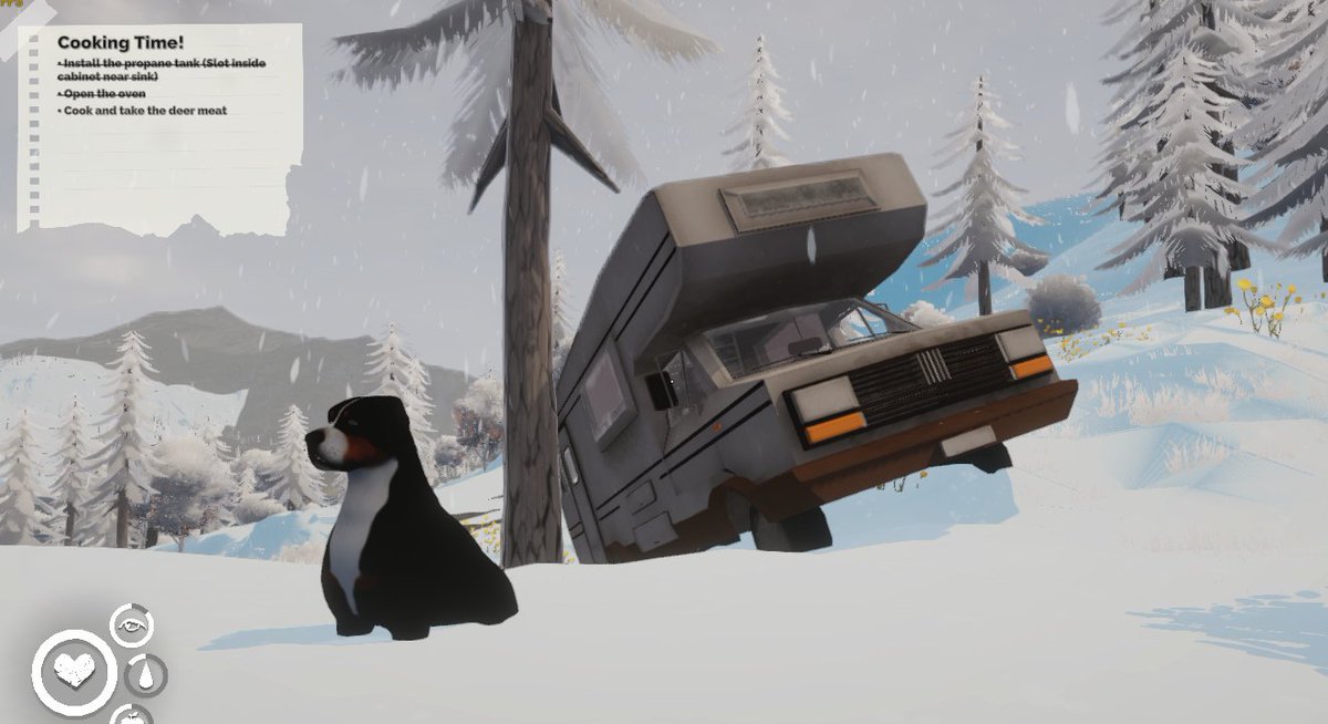 We got our camper in a spot of bother today.. anyone got a winch? #indiegame #IndieGameDev