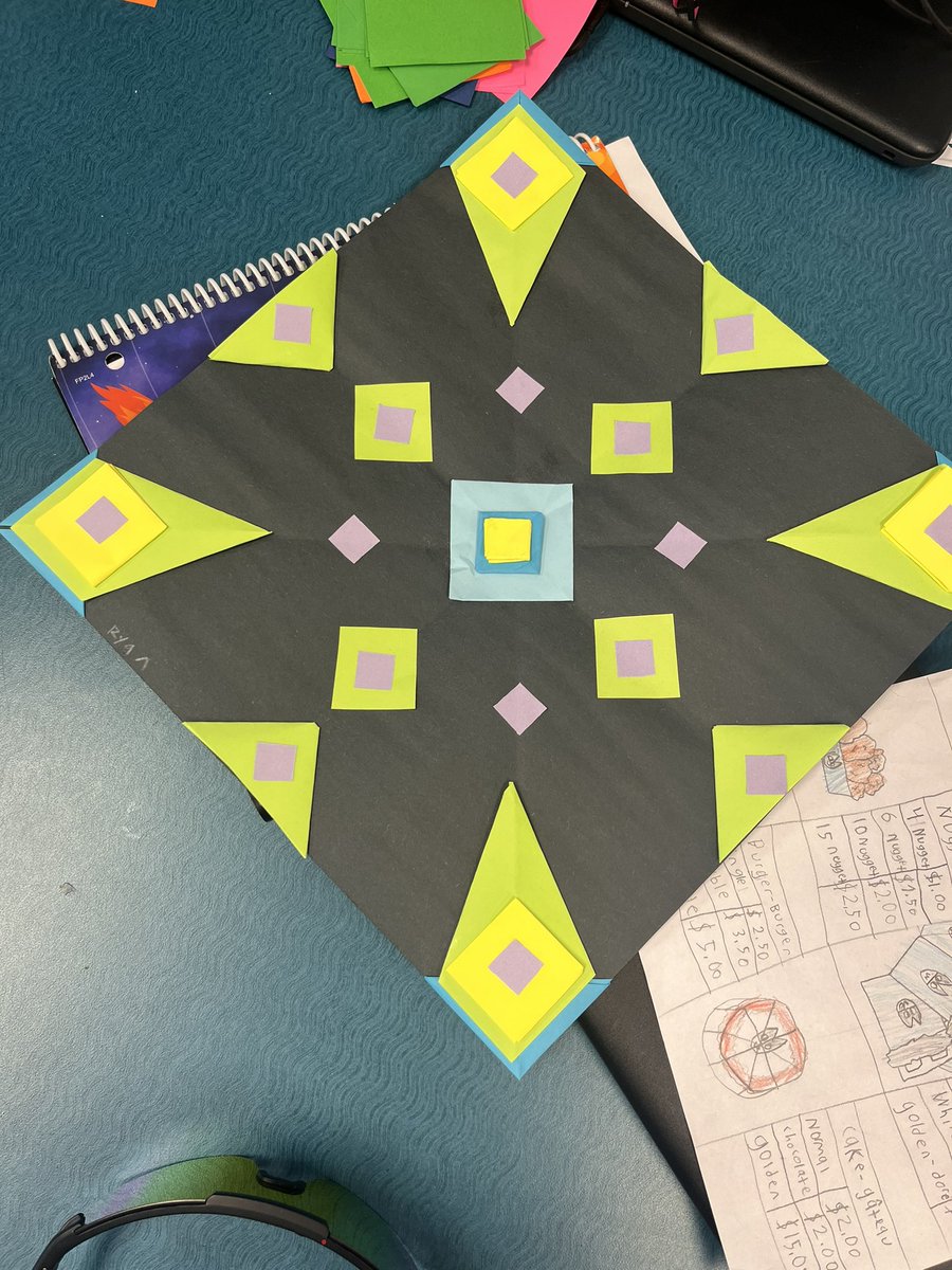 jojomom1974's tweet photo. Awesome art from our grade 6 class #3dimensions #abstract #patterns https://t.co/XDzuyrOnvq