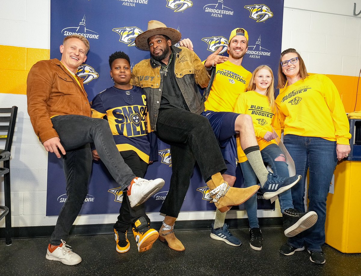 Preds Foundation on Twitter "Tonight’s BluelineBuddies crew! to SMASHVILLE, Sgt. Erica