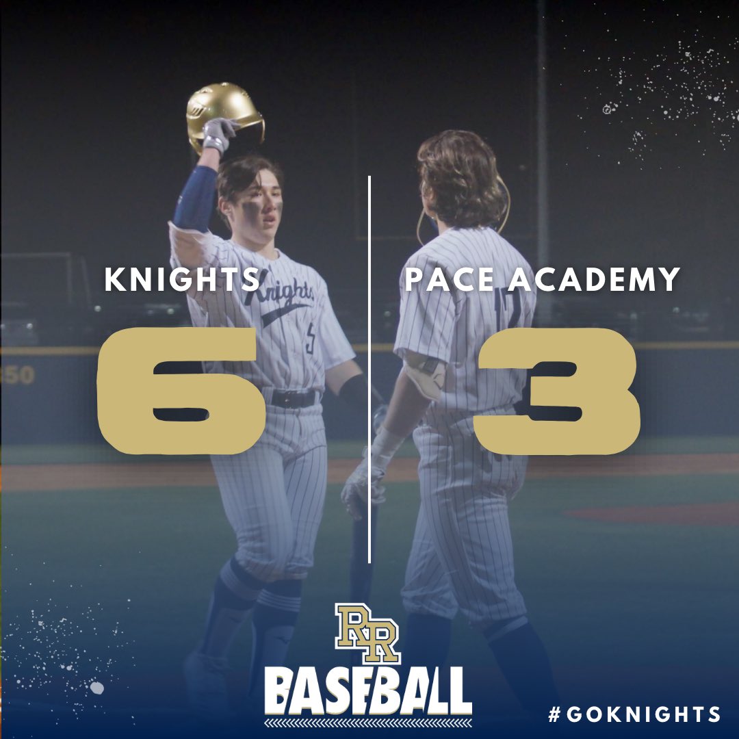RRHS_Baseball's tweet photo. ⚔️Opening Day W!

@JoeCable2 (3-3) 1B, 2 2B, HBP
1.0IP 3K
@aj_demastrie22 (3-4) 2 1B, 2B
@matthew_lipcsey (2-3) 2 1B

@ScottMilbourn2 1.0IP 3K
@RedigerJd 1.0IP 3K

#GoKnights https://t.co/M94ZlUntM7