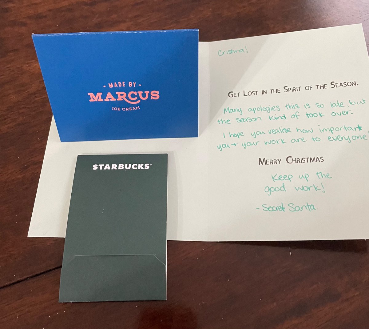 Thank you to my late and generous Secret Santa! #ahssecretsanta # albertahealthservices