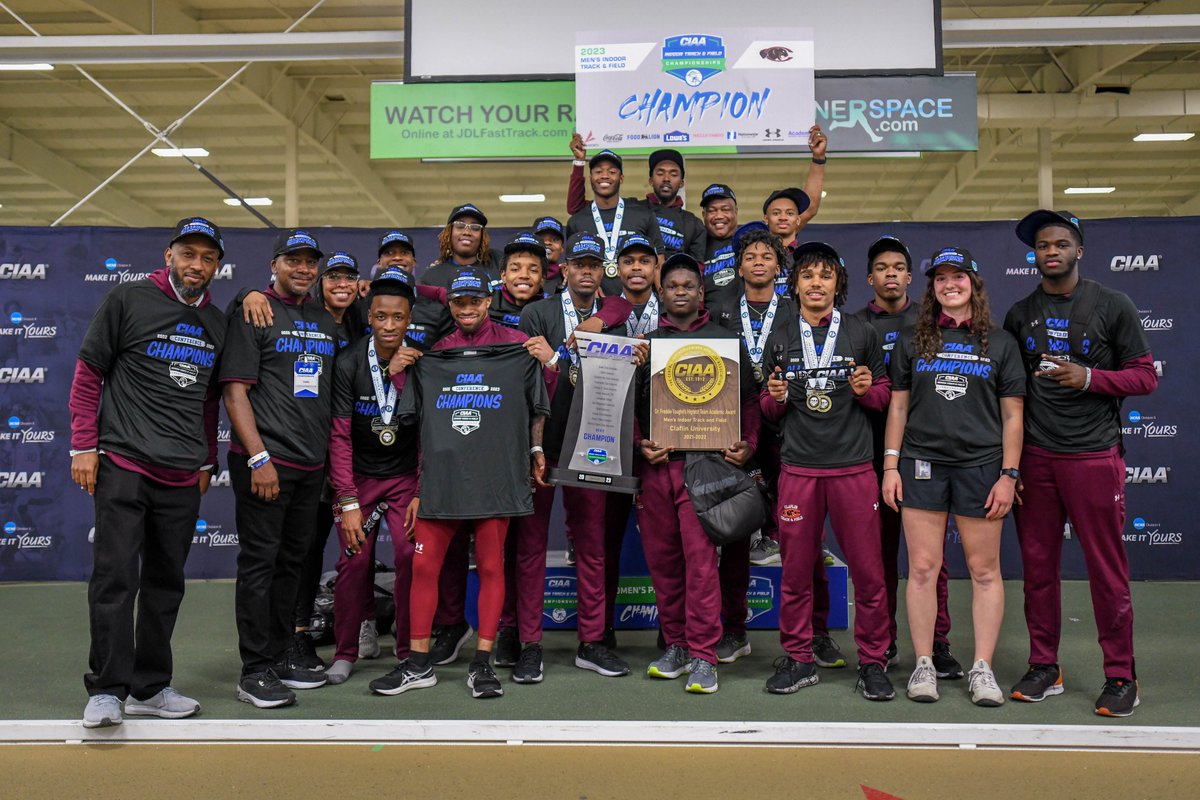 ClaflinPanthers's tweet photo. Claflin Panthers Win 2023 CIAA Men's Indoor Track &amp; Field Championship https://t.co/t62GzcBE03 https://t.co/VVbH9fUcmo