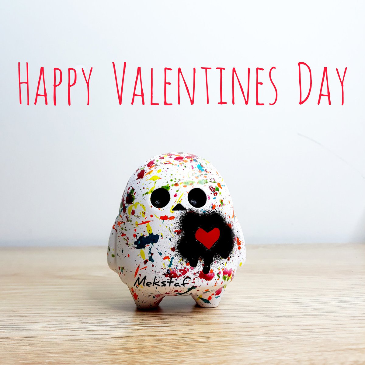 meikstaf's tweet photo. Just want to wish everyone Happy Valentines Day.

#ArtToy #3DPrinting #DesignerToy #handpainted #valentinesday https://t.co/H4UmW5MT4e