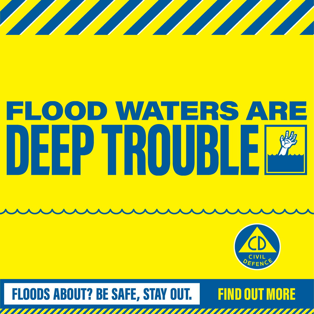 🌊Water levels are still high. Please be careful, and stay out of deep trouble! 
Check out the Get Ready site for what you need to do to say safe while it's flooding, and when you're cleaning up after the waters subside getready.govt.nz/en/emergency/f…