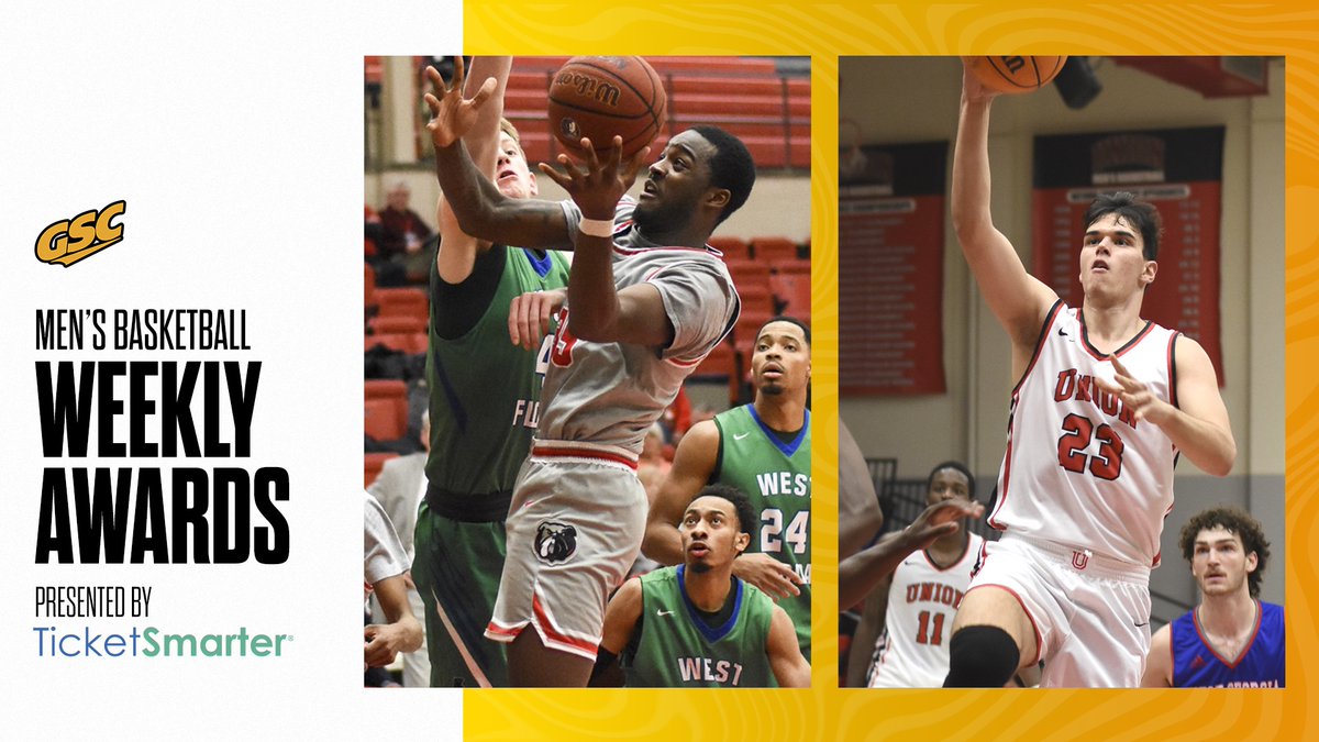 After standout performances over the weekend, <a href="/UUAthleticsMB/">Union University Men's Basketball</a>'s  Boe Nguidjol and Ivan Prug sweep the #GSCmbb weekly awards presented by <a href="/TicketSmarter/">TicketSmarter</a> (Feb. 14)

📰 » bit.ly/3YJ04pG